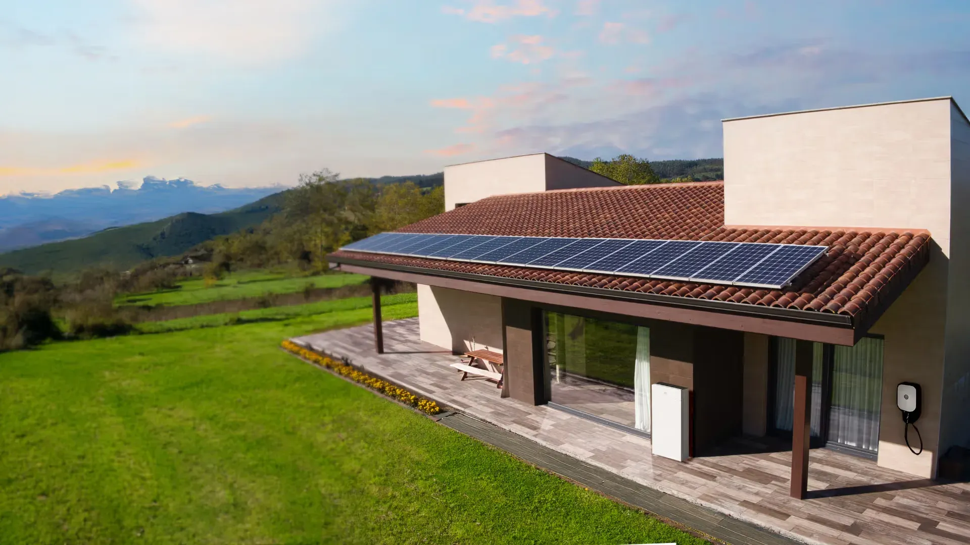 Casa con fotovoltaico