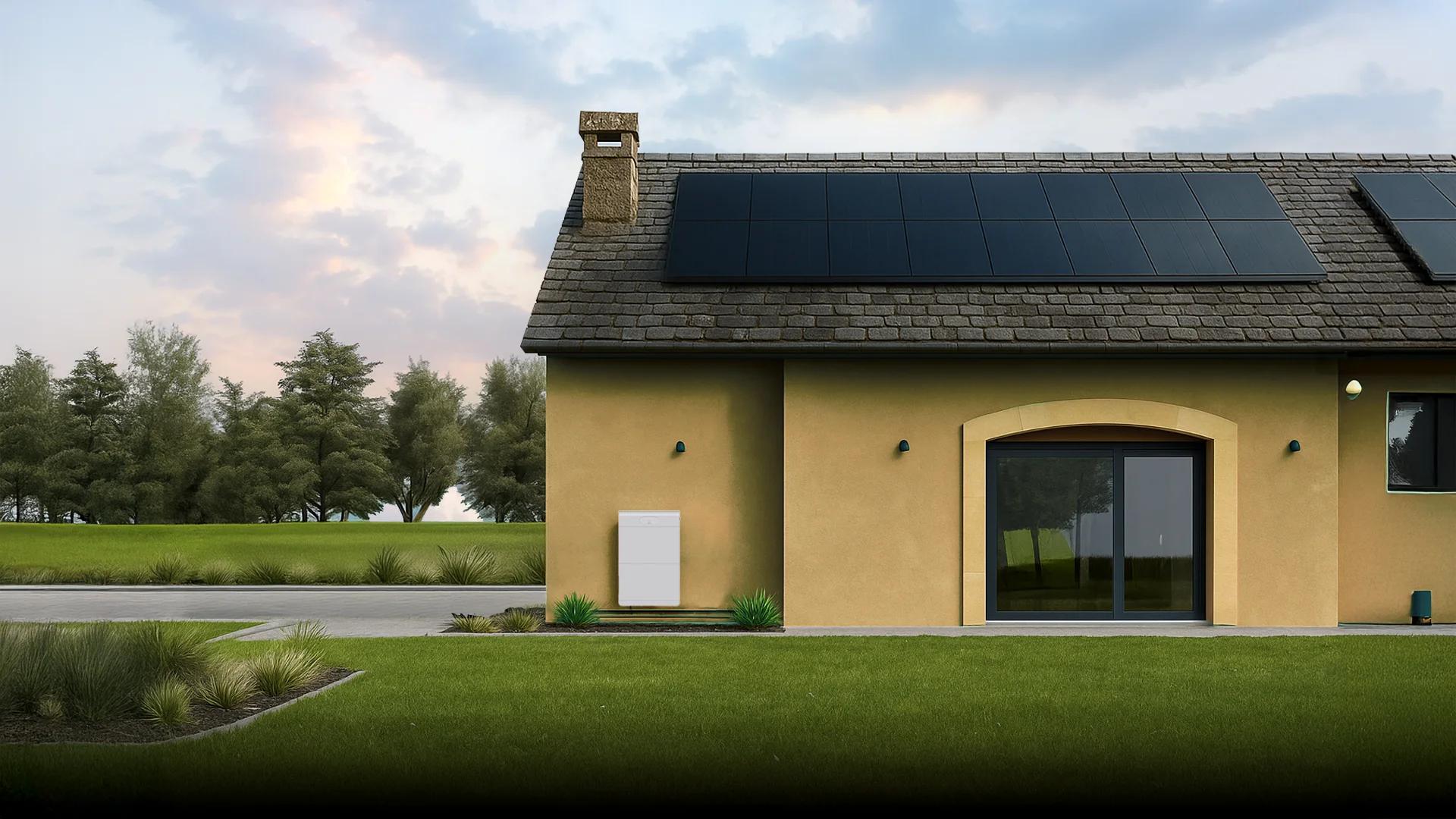 Maison avec photovoltaïque et stockage