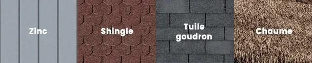 types de couvertures de toitures
