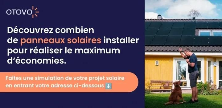 nombre de panneaux solaires autoconsommation maison