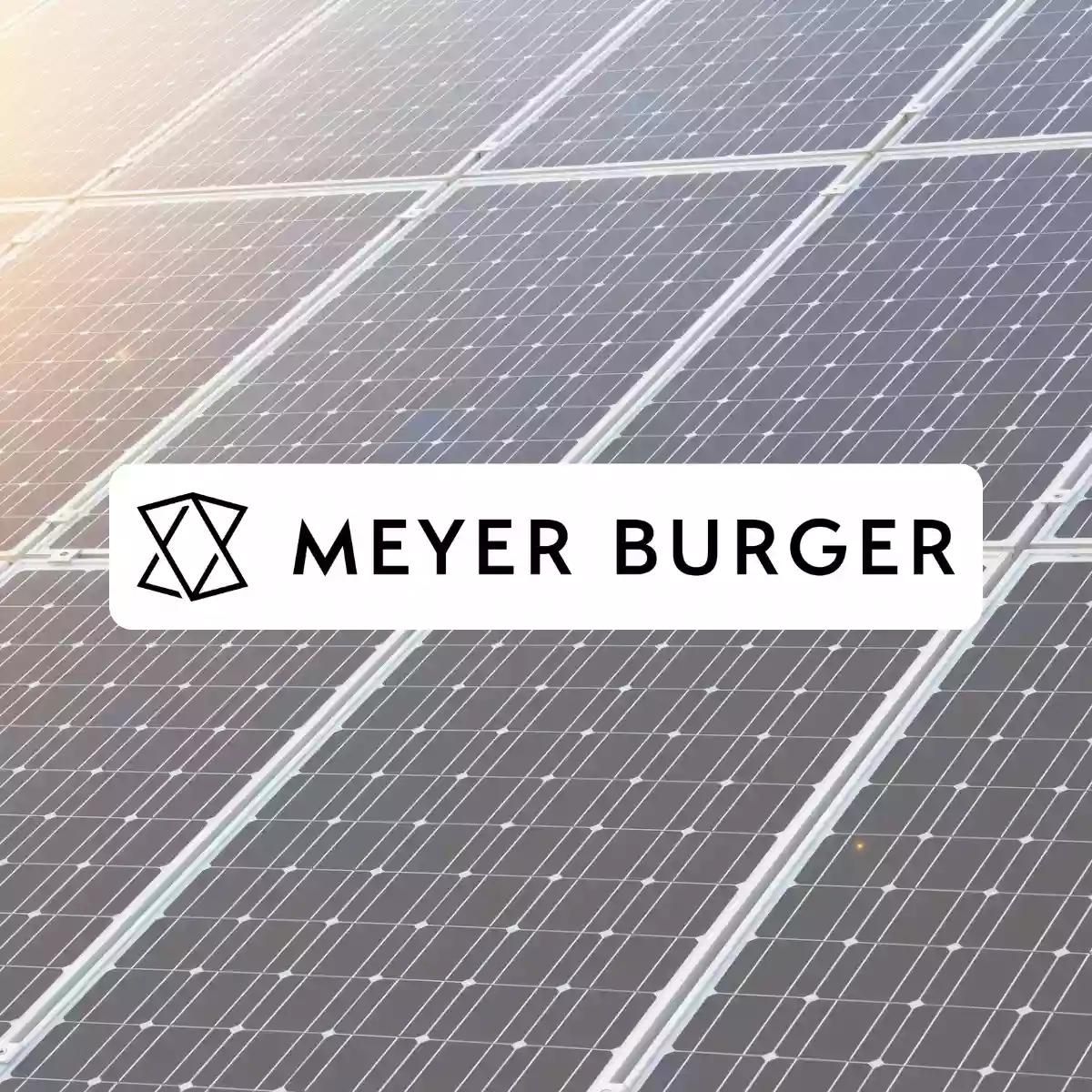 panneaux solaires avec le logo Meyer Burger